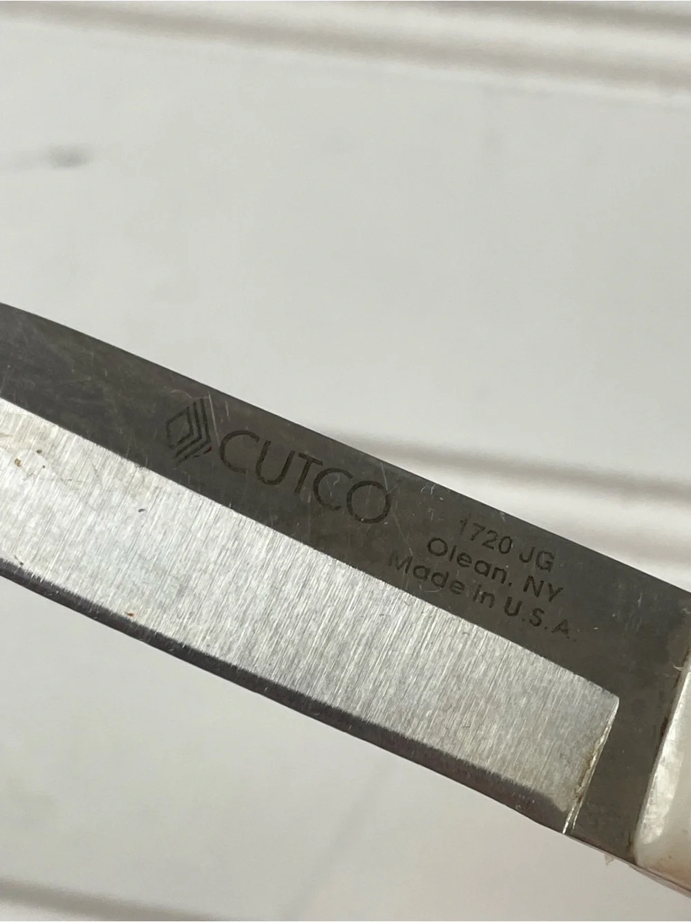 Cutco 1720 KL Paring Knife & 1821 KL Trimmer White